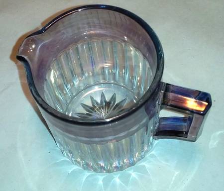Narrow Flute Amethyst Iridescent (Line 473) Dice Creamer