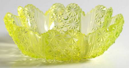 Daisy and Button Vaseline (Canary) by Hobbs Brockunier