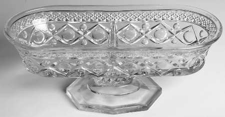 Cape Cod Clear (1602 + 160) Divided Peanut and Mint Dish