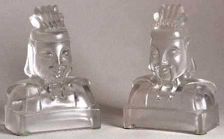 Cathay Clear Frosted (Set of 2) Lu Tung Bookends