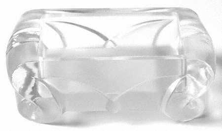 Cathay Clear Frosted Pillow Ashtray