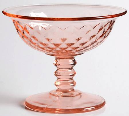 Diamond Quilted Pink by Imperial Glass-Ohio