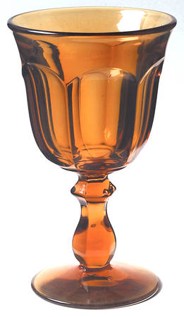 Old Williamsburg Amber Water Goblet