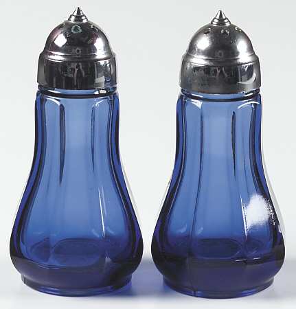 Old Williamsburg Deep Blue Ultra Shaker Set & Plastic Lids