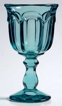 Old Williamsburg Light Blue Wine Glass