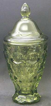 Provincial Green Candy Dish & Lid