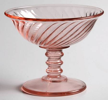 Twisted Optic Pink by Imperial Glass-Ohio