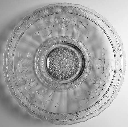 Bird and Strawberries 12" Chop Plate