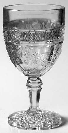 Bird and Strawberries Wine Glass