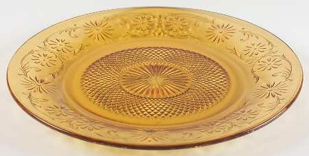 Daisy Amber 11" Sandwich Plate