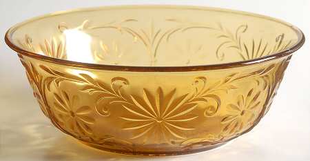 Daisy Amber 7" Large Fruit Bowl