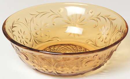 Daisy Amber Small Fruit Dessert Bowl