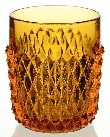 Diamond Point Amber Old Fashioned