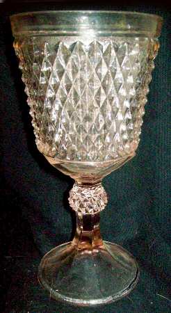 Diamond Point Pink Footed Urn No Lid