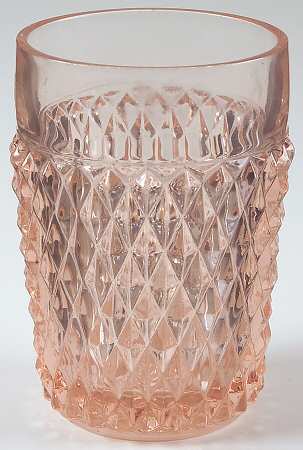 Diamond Point Pink 11 Oz Flat Tumbler