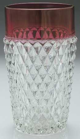 Diamond Point Ruby Flat Iced Tea