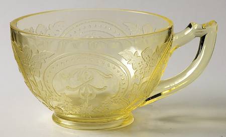 Horseshoe Yellow Cup Only by Indiana Glass