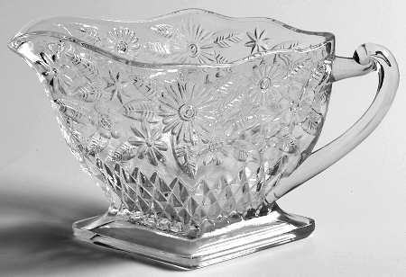 Pineapple and Floral Clear Creamer