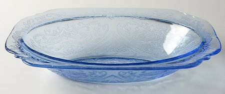 Recollection Blue Oval Bowl