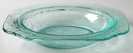 Recollection Green (Teal) Round Butter Dish No Lid