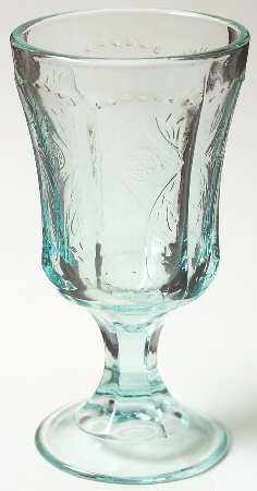 Recollection Green (Teal) Water Goblet
