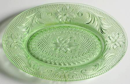 Sandwich Green 8" Oval Platter