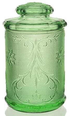Sandwich Green Large Canister & Lid