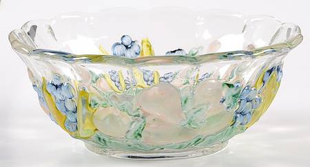 Garland Flashed Blue Grapes Cereal Bowl
