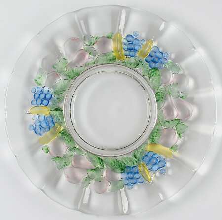 Garland Flashed Blue Grapes by Indiana Glass
