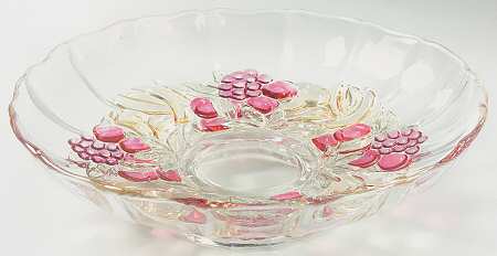 Garland Flashed Blue Grapes Large Fruit Bowl