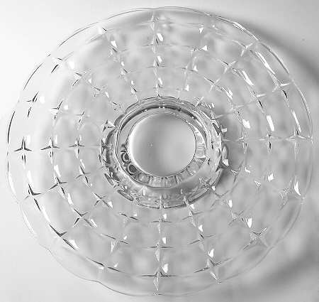 Constellation Clear Footed Cake Plate