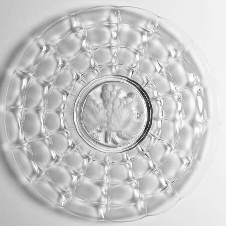 Constellation Grape Frosted Sandwich Plate by Indiana Glass