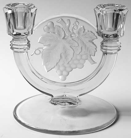 Constellation Grape Frosted Double Light Candlestick