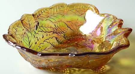 Loganberry Amber Carnival by Indiana Glass