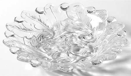Wild Rose Clear 6" Small Fruit/Dessert Bowl