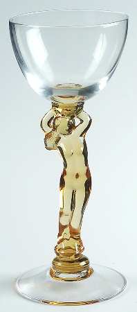 Nudes Amber by Imperial Glass-Ohio