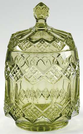 Three In One Green (Verde) by Imperial Glass-Ohio