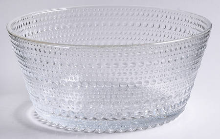 Kastehelmi Clear 7" Round Vegetable Bowl by Iittala