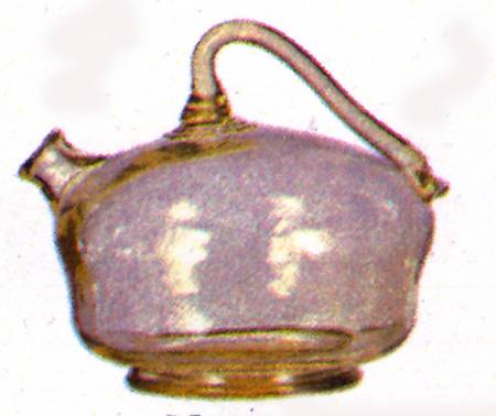 Ancient Booze Pot Round Decanter with Handle & Stopper