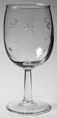 STARFLOWER (STEM #190) Water Goblet