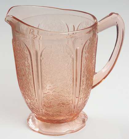 Cherry Blossom Pink 36 Oz Pitcher W/Scalloped Base