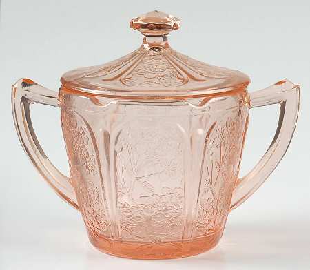 Cherry Blossom Pink Sugar Bowl & Lid