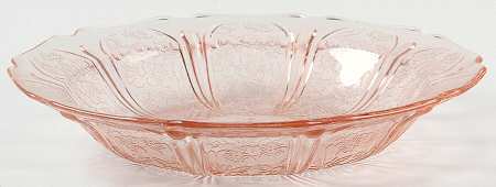 Cherry Blossom Pink Rim Soup Bowl