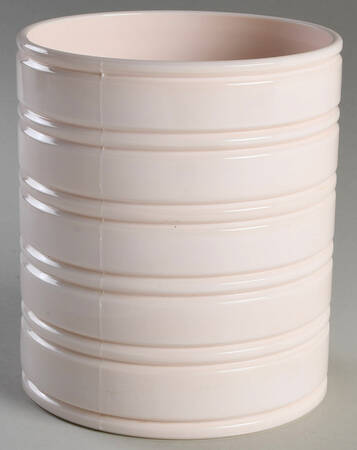 Shell Pink Milk Glass Cookie Jar No Lid