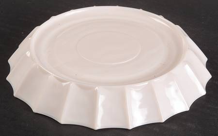 Shell Pink Milk Glass Lazy Susan Base Only