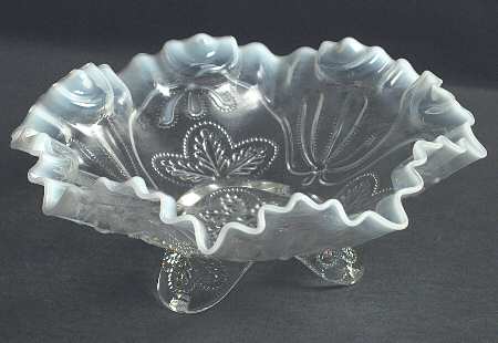 Meander White Opalescent by Jefferson Glass