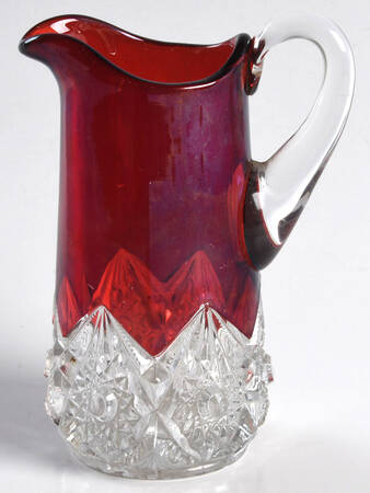 Diamond with Peg Ruby Flash Creamer