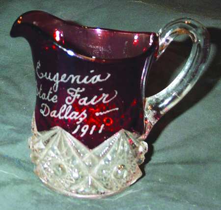 Diamond with Peg Ruby Flash Creamer