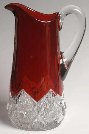 Diamond with Peg Ruby Flash by Jefferson Glass