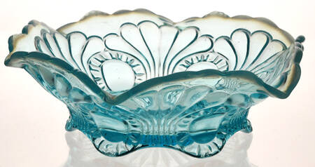 Tokyo Blue Opalescent Large Fruit Bowl